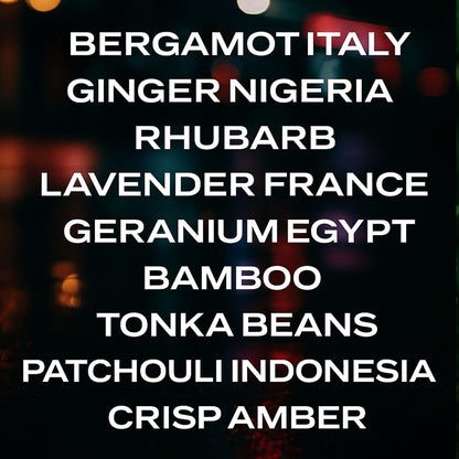 List of scented names with a blurred background
