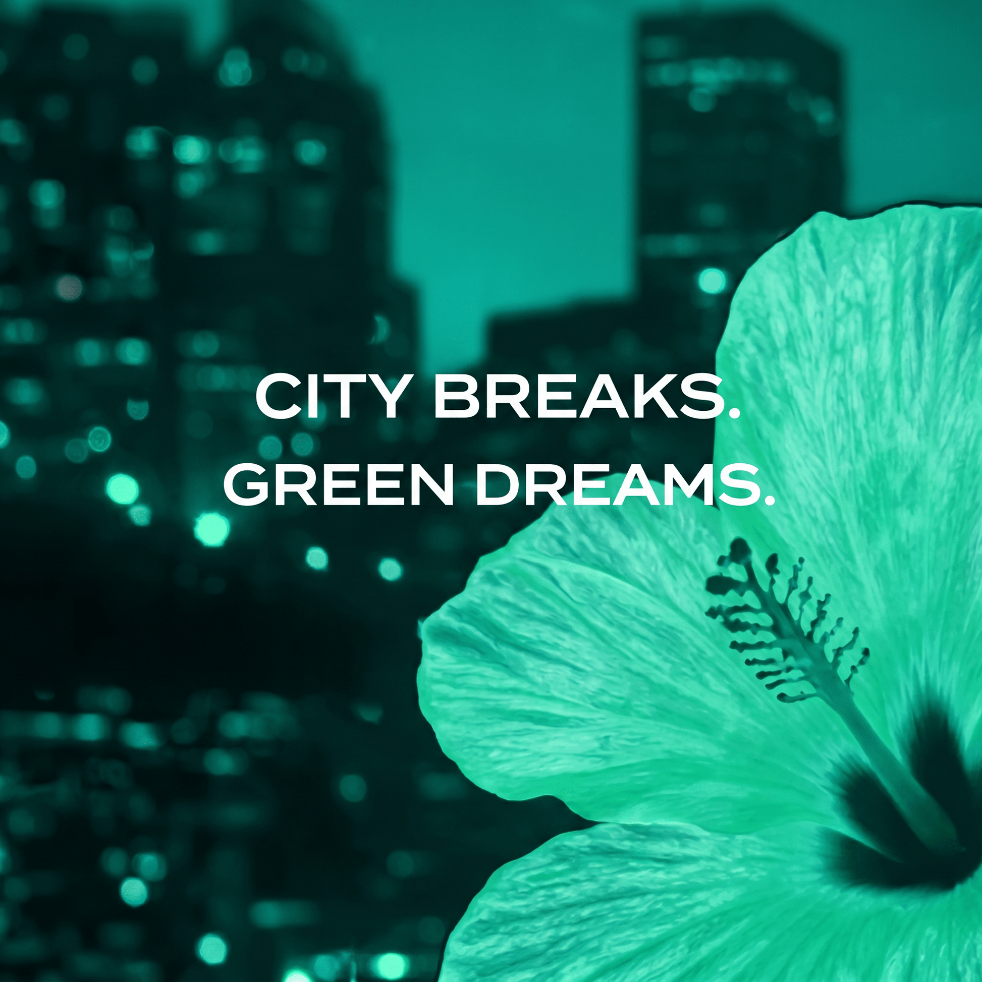 BLIND GREEN 15ML fragrance campaign graphic by LIKE85